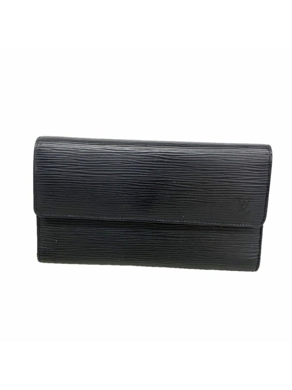 Louis Vuitton Trifold Wallet Epi Porte Tresor International Noir